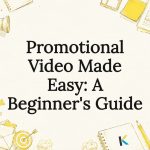 Decorative promotional video title card illustration