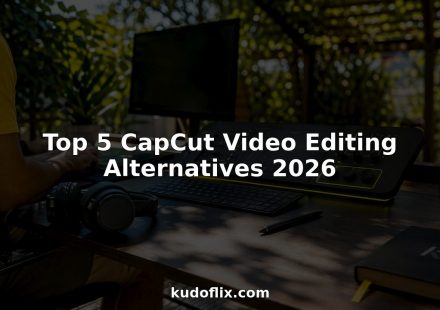 Futuristic video editing workspace with holographic controls