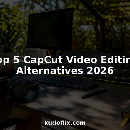 Futuristic video editing workspace with holographic controls