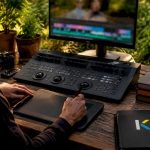 Video editing workstation preparing raw footage