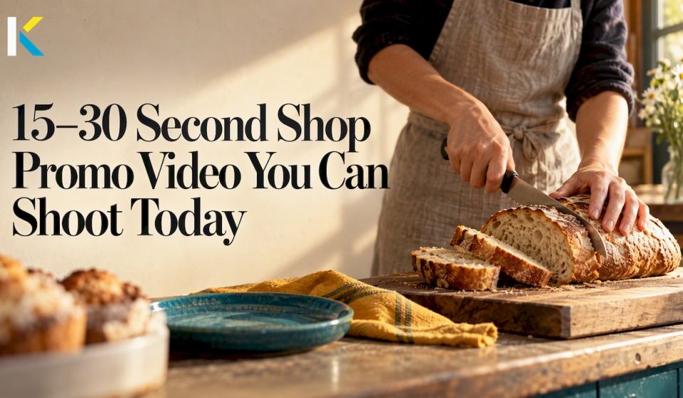 Shop product demonstration at counter