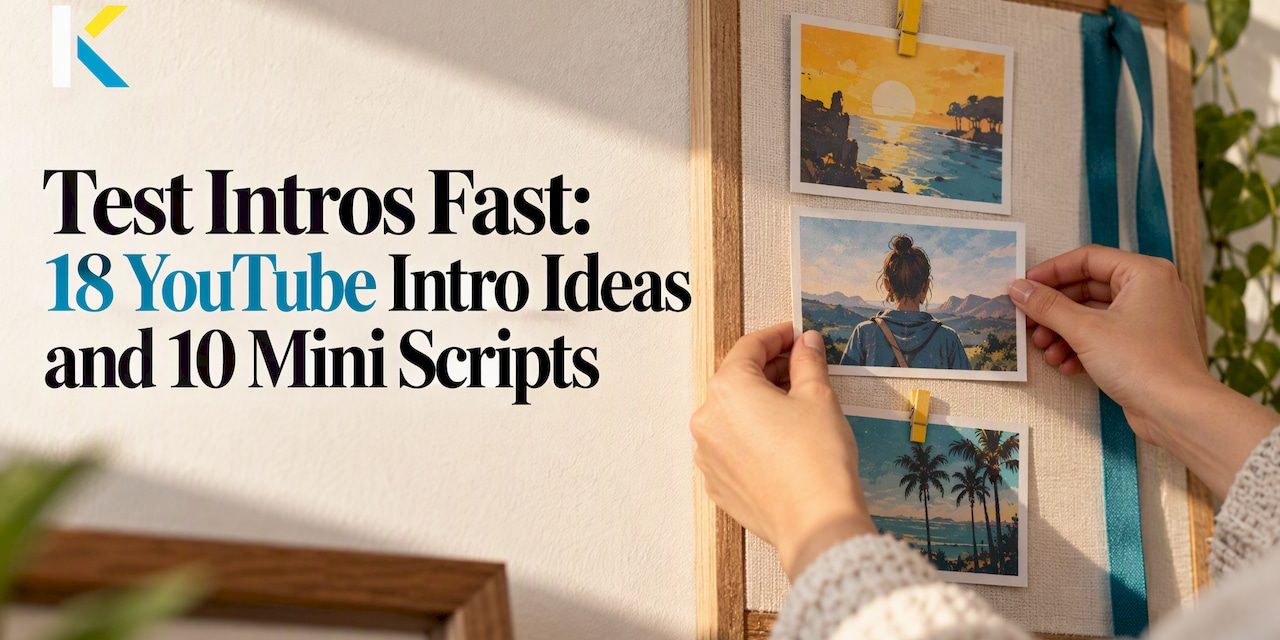 Hands arranging colorful intro storyboard cards
