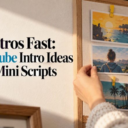 Hands arranging colorful intro storyboard cards