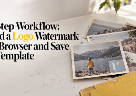 Faded photo frames with corner watermark