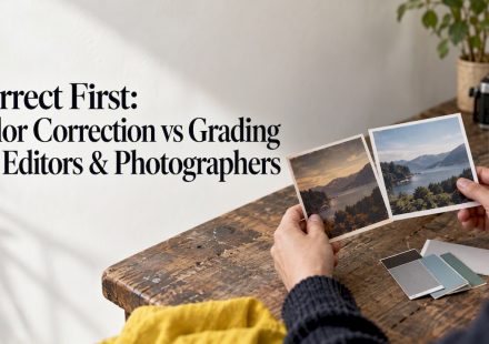 Photographic prints compared with color swatches
