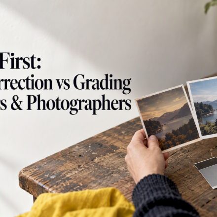 Photographic prints compared with color swatches