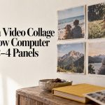 Four aged snapshots arranged as collage panels