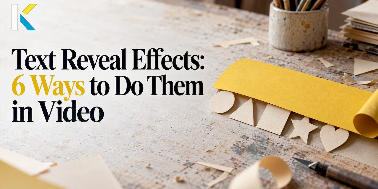 Layered paper shapes reveal forms behind a yellow strip