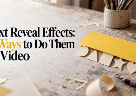 Layered paper shapes reveal forms behind a yellow strip
