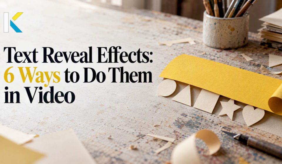 Layered paper shapes reveal forms behind a yellow strip