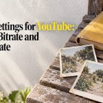 Faded garden photographs beside a yellow album