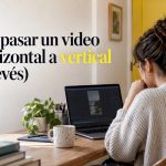 El creador revisa un video antes de recortarlo